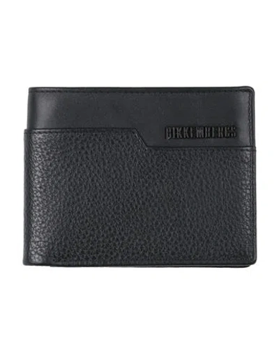 Bikkembergs Man Wallet Black Size - Cow Leather
