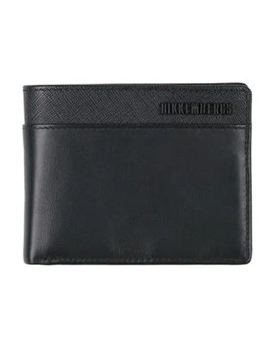 Bikkembergs Man Wallet Black Size - Cow Leather