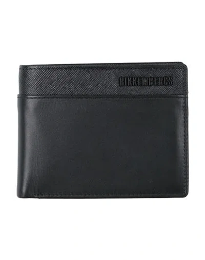 Bikkembergs Man Wallet Black Size - Cow Leather