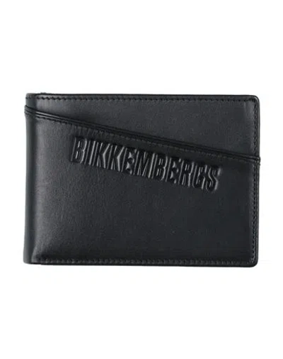 Bikkembergs Man Wallet Black Size - Cow Leather