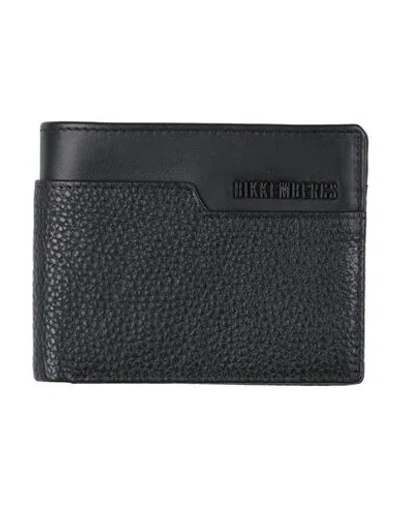 Bikkembergs Man Wallet Black Size - Cow Leather