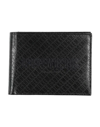 Bikkembergs Man Wallet Black Size - Goat Skin