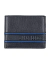 Bikkembergs Man Wallet Midnight Blue Size - Cow Leather