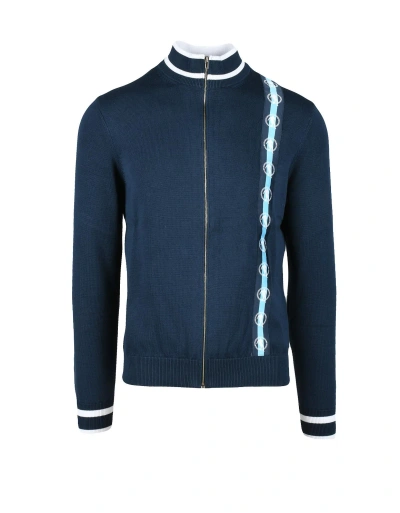 Bikkembergs Mens Navy Blue Cardigan