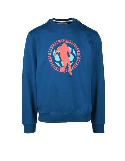 Bikkembergs Mens Petrol Blue Sweatshirt