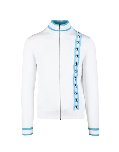 Bikkembergs Mens White Cardigan