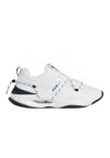 Bikkembergs Microfiber Leather Sneakers In Bianco