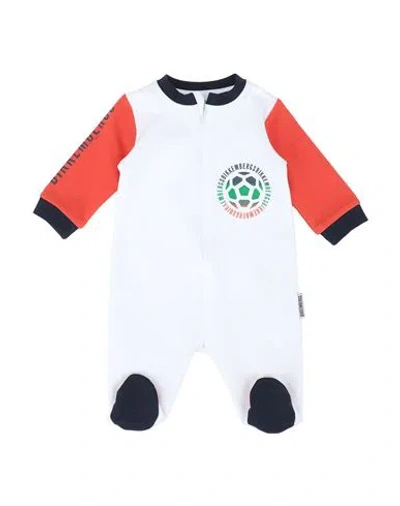 Bikkembergs Newborn Boy Baby Jumpsuits & Overalls Tomato Red Size 3 Cotton, Elastane