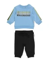 Bikkembergs Newborn Boy Baby Set Light Blue Size 0 Cotton, Elastane