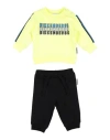 BIKKEMBERGS BIKKEMBERGS NEWBORN BOY BABY SET YELLOW SIZE 0 COTTON, ELASTANE