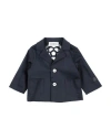 BIKKEMBERGS BIKKEMBERGS NEWBORN BOY BLAZER MIDNIGHT BLUE SIZE 0 COTTON