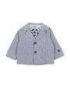 BIKKEMBERGS BIKKEMBERGS NEWBORN BOY BLAZER NAVY BLUE SIZE 3 COTTON, POLYESTER, ELASTANE