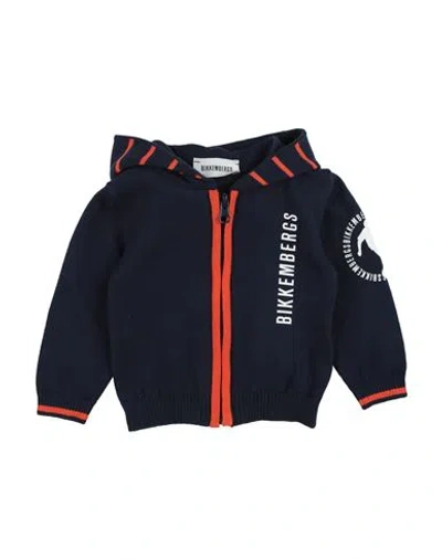 Bikkembergs Babies'  Newborn Boy Cardigan Navy Blue Size 0 Cotton