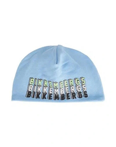 Bikkembergs Babies'  Newborn Boy Hat Light Blue Size 3 Cotton, Elastane