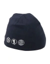 Bikkembergs Newborn Boy Hat Midnight Blue Size 3 Cotton, Elastane In Blue