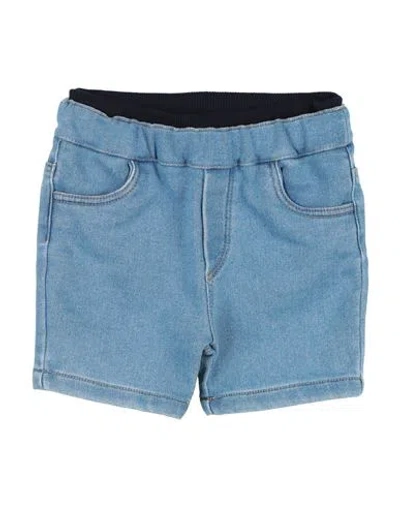 Bikkembergs Babies'  Newborn Boy Jeans Blue Size 3 Cotton, Elastic Fibres