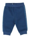 Bikkembergs Newborn Boy Pants Midnight Blue Size 0 Cotton, Elastane In Blue