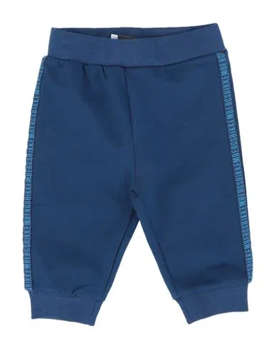 Bikkembergs Babies'  Newborn Boy Pants Midnight Blue Size 0 Cotton, Elastane