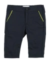 Bikkembergs Newborn Boy Pants Midnight Blue Size 0 Cotton, Elastic Fibres In Blue