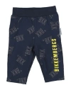 Bikkembergs Newborn Boy Pants Midnight Blue Size 3 Cotton, Elastane In Blue