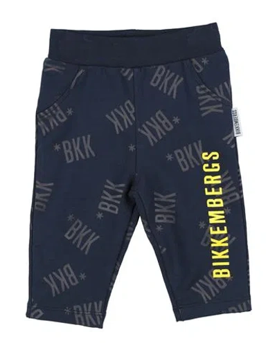 Bikkembergs Babies'  Newborn Boy Pants Midnight Blue Size 3 Cotton, Elastane
