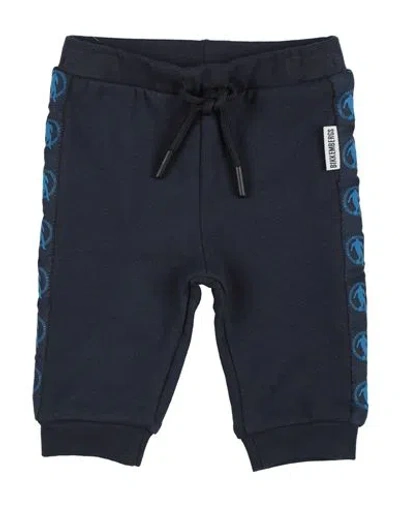 Bikkembergs Babies'  Newborn Boy Pants Navy Size 0 Cotton, Elastane In Navy Blue