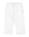 Bikkembergs Newborn Boy Pants White Size 0 Cotton, Elastane In White