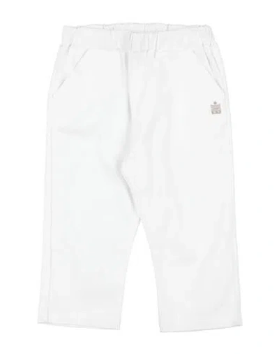 Bikkembergs Babies'  Newborn Boy Pants White Size 0 Cotton, Elastane