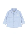 Shop Bikkembergs Newborn Boy Shirt Light Blue Size 0 Cotton