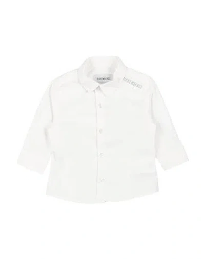 Bikkembergs Babies'  Newborn Boy Shirt White Size 0 Cotton, Elastane