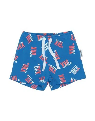 Bikkembergs Babies'  Newborn Boy Shorts & Bermuda Shorts Blue Size 0 Cotton, Elastane