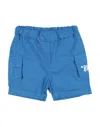 Bikkembergs Newborn Boy Shorts & Bermuda Shorts Bright Blue Size 3 Cotton In Blue