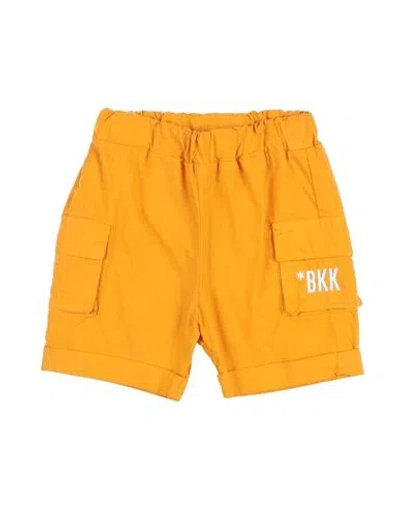 Bikkembergs Babies'  Newborn Boy Shorts & Bermuda Shorts Orange Size 0 Cotton