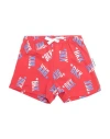 Bikkembergs Babies'  Newborn Boy Shorts & Bermuda Shorts Red Size 0 Cotton, Elastane
