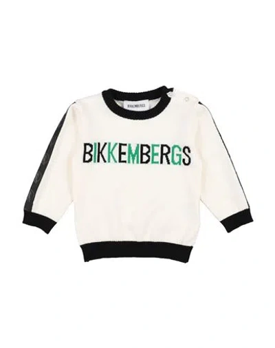 Bikkembergs Babies'  Newborn Boy Sweater Ivory Size 0 Cotton In White