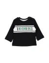 Bikkembergs Newborn Boy T-shirt Black Size 0 Cotton In Black
