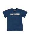 Bikkembergs Newborn Boy T-shirt Navy Size 0 Cotton, Elastane In Navy Blue