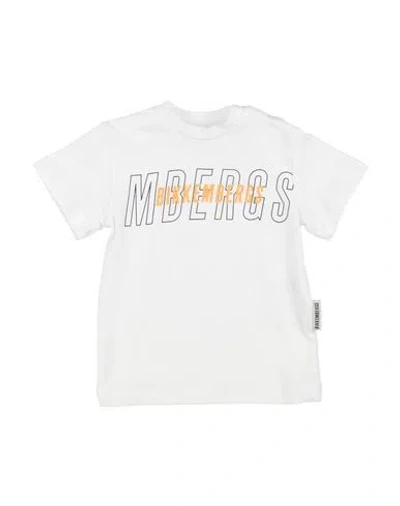 Bikkembergs Babies'  Newborn Boy T-shirt White Size 0 Cotton