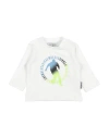 Bikkembergs Babies'  Newborn Boy T-shirt White Size 0 Cotton, Elastane
