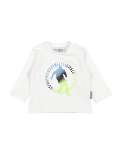 Bikkembergs Babies'  Newborn Boy T-shirt White Size 0 Cotton, Elastane