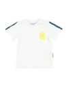 Bikkembergs Newborn Boy T-shirt White Size 0 Cotton, Elastane In White