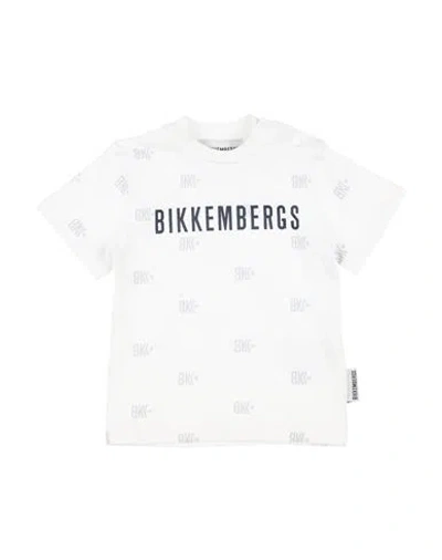 Bikkembergs Babies'  Newborn Boy T-shirt White Size 3 Cotton, Elastane