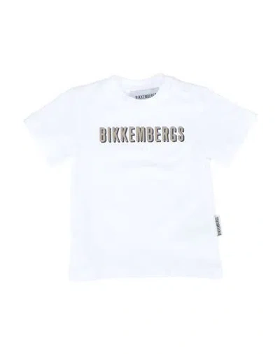 Bikkembergs Babies'  Newborn Boy T-shirt White Size 3 Cotton, Elastane