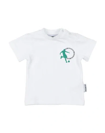 Bikkembergs Babies'  Newborn Boy T-shirt White Size 0 Cotton