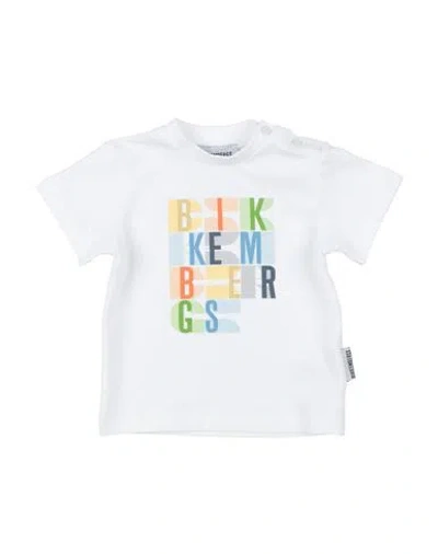 Bikkembergs Babies'  Newborn Boy T-shirt White Size 0 Cotton