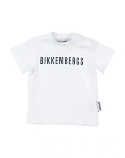 Bikkembergs Babies'  Newborn Boy T-shirt White Size 0 Cotton
