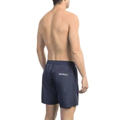 Bikkembergs Polyester Men Swim Men's Short In Blue