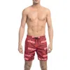 Bikkembergs Blue Polyester Swimwear In Red