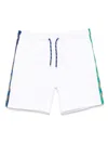 Bikkembergs Side-stripe Shorts In White