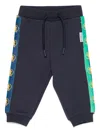 Bikkembergs Side-stripe Track Pants In Blue